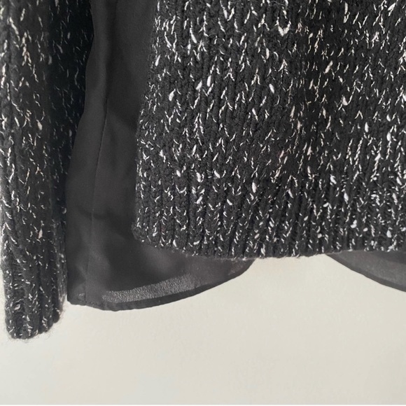 Club Monaco Kaelane Mixed Media Sweater Black Size Medium - Picture 15 of 16